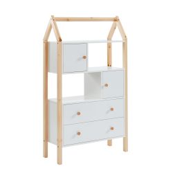 Commode TINY blanc 2 portes 2 tiroirs