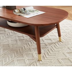 Table basse MARCELLO Bois de noyer L120cm