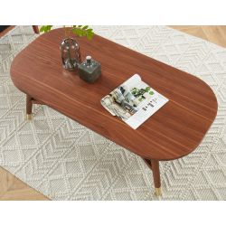 Table basse MARCELLO Bois de noyer L120cm
