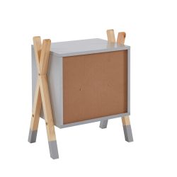 Table de chevet TIPI gris 1 tiroir
