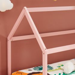 Lit enfant cabane TINYbois massif de pin rose 90x190