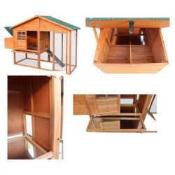 PoulaiIler IDROOSTER en bois 200 x 66 x120 cm 