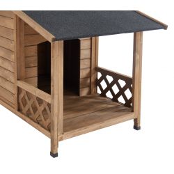 Niche pour chien IDCCOOKIE en bois 137 x 86 x 87 cm