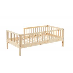 Lit enfant LOU Pin massif naturel 70x140 cm