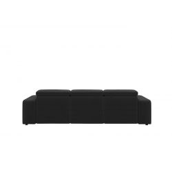 Canapé d'angle EVAN VELOURS GRIS ANTHRACITEconvertible 3 places