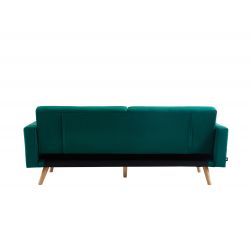 Canapé KELLY Velours vert Convertible
