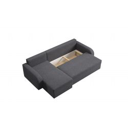 Canapé d'angle YEBOanthracite convertible 3 places