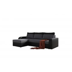 Canapé d'angle YEBOnoir anthracite convertible