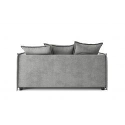 Canapé droit GAELLE Cachareltissu gris fixe
