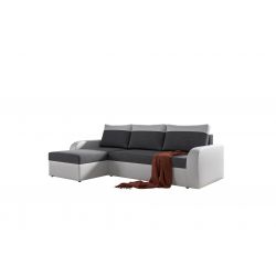 Canapé d'angle YEBOblanc anthracite convertible