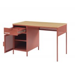 Bureau PANTONE métal terracotta l120cm