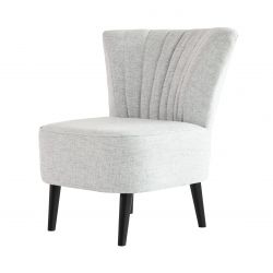 Fauteuil ANAEL Tissu Gris chiné Esprit rétro - fifties