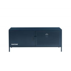 Meuble tv PANTONE métal bleu nuit 120 cm