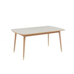 Table extensible LEON céramique effet marbre 200cm