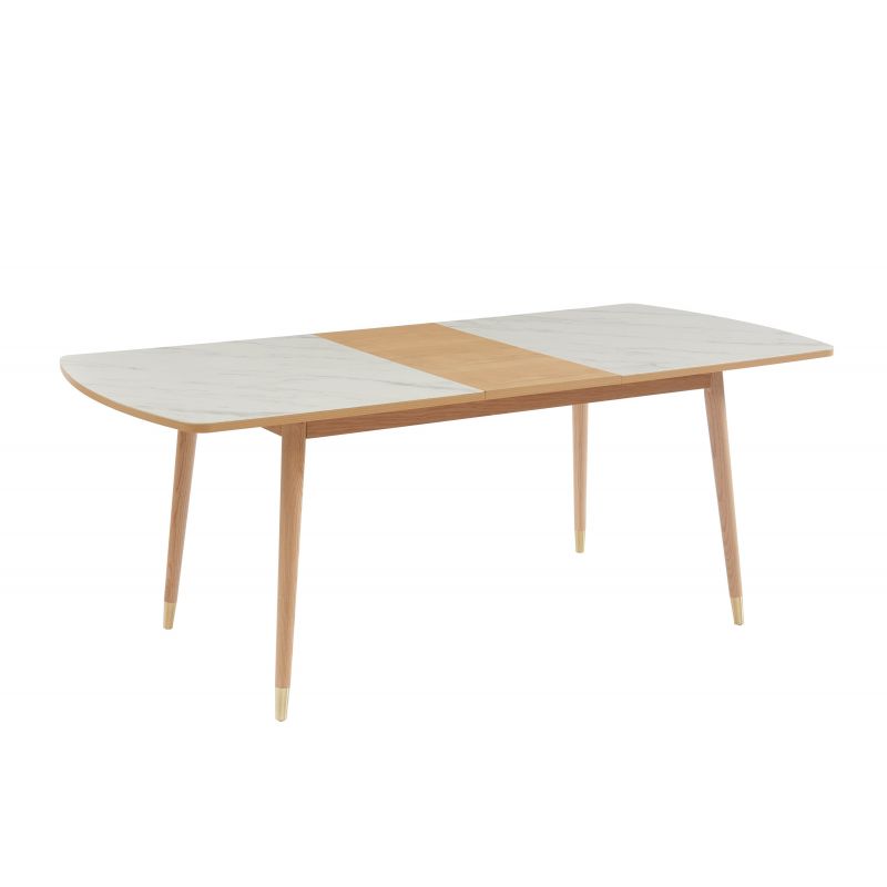 Table extensible LEON céramique effet marbre 200cm