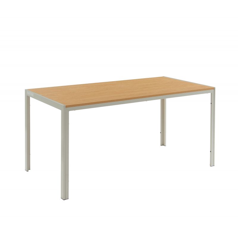 Table de séjour PANTONE métal beige sable 160cm