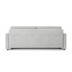Canapé droit MAGGYconvertibletissu gris clair 3 places 