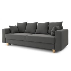 Canapé droit KRISTIconvertibletissu gris