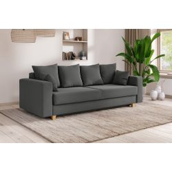 Canapé droit KRISTIconvertibletissu gris